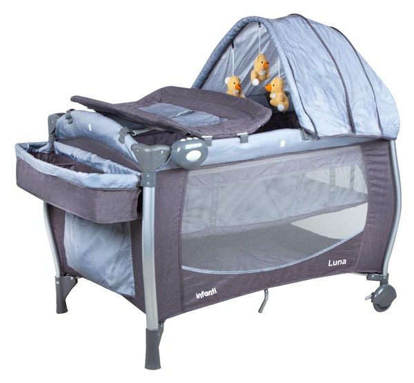 CUNA PLAYARD INFANTI LUNA DOTS
