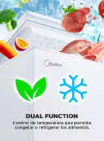 Freezer vertical No Frost 227 litros MFV-2400S312FW silver Midea - Imagen 5