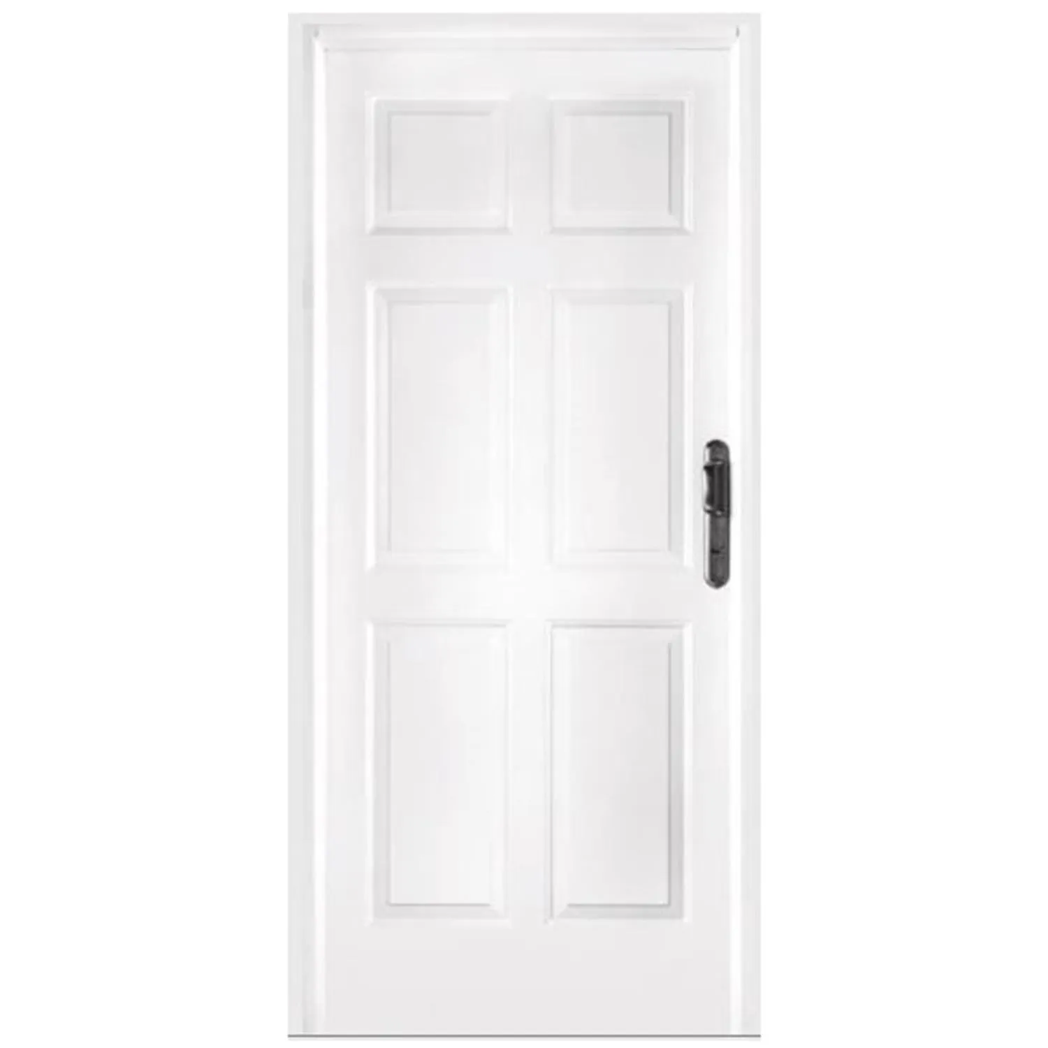 Kit Puerta Exterior Acero galvanizado 80x200 cm 6 Paneles Izquierda Blanco Kit Puerta Exterior Acero galvanizado 80×200 cm 6 Paneles Izquierda Blanco - Imagen 1