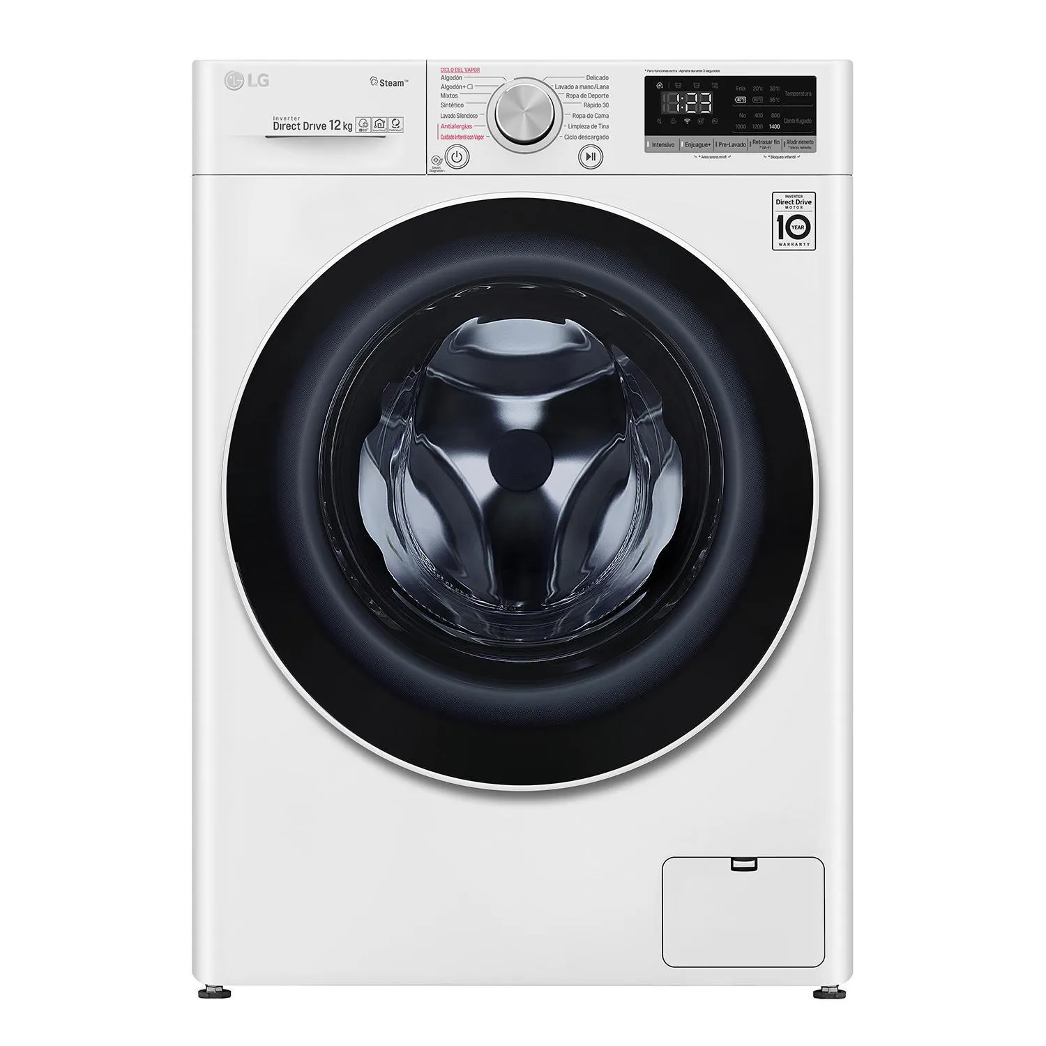 Lavadora Carga Frontal 12 kg Blanco WM12WVC4S6 ff Lavadora Carga Frontal 12 kg Blanco WM12WVC4S6 - Imagen 1