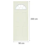 Puerta Exterior Acero Media Luna Blanco 90x200x4,5 Blanco MULTIMARCA