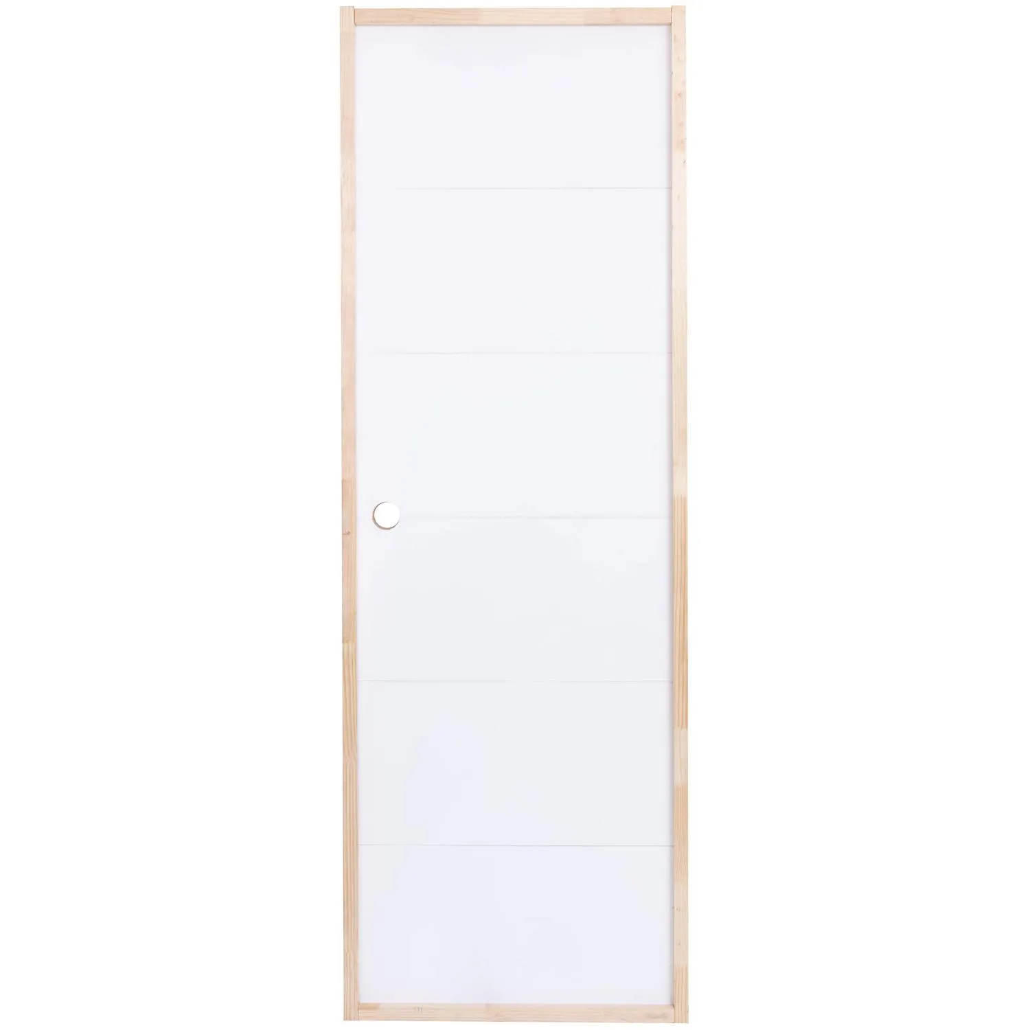 Puerta Terciado Huilo precolgada Dual con perforación blanca 80X200 IGAL3 Puerta Terciado Huilo precolgada Dual con perforación blanca 80X200 IGAL - Imagen 1
