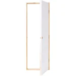 Puerta Terciado Huilo precolgada Dual con perforación blanca 80X200 IGAL - Imagen 2