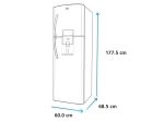 REFRIGERADOR MABE TOP FREEZER NO FROST 292 L RMA300FWUT NF PLATA MABE - Imagen 4