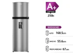 REFRIGERADOR TOP FREEZER MABE NF250 250L NO FROST ACERO - Imagen 13