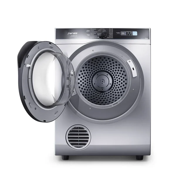 Secadora de Ropa Fensa 9Kg Carga Frontal AutoSense Premium Care Pro 9D Gris Con Detalle