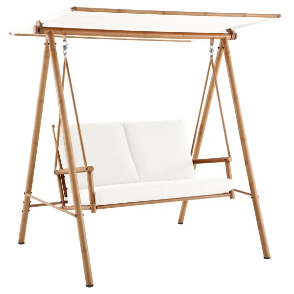 Sillón columpio look bambu 2 personas