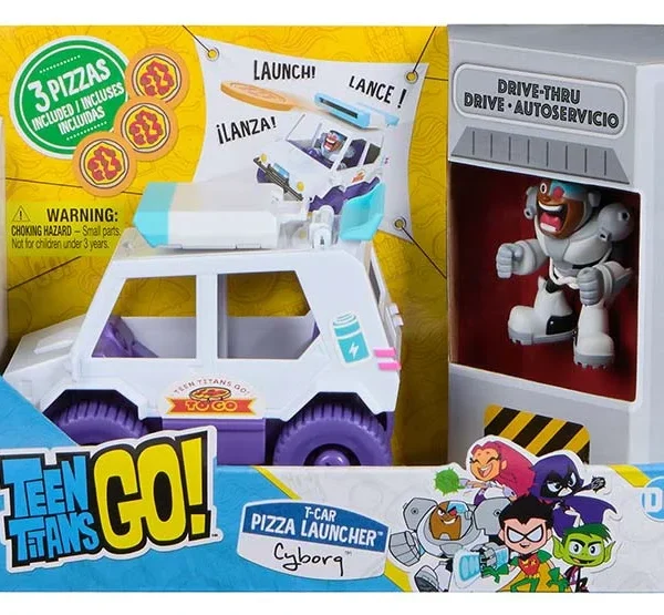 TEEN TITANS AUTO LANZADOR DE PIZZAS