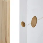 Puerta Terciado Huilo precolgada Dual con perforación blanca 75CM*200CM - Imagen 2