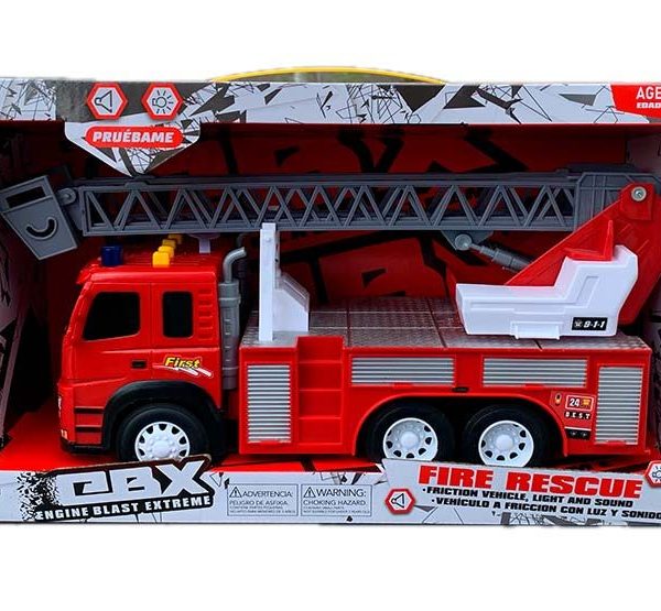 VEHÍCULO EBX CAMIÓN DE BOMBERO CON GRUA 1:12