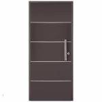 Kit Puerta Exterior Acero galvanizado 80x200 cm 6 Paneles Derecha Gr WINTEC