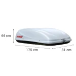 Caja Portaequipaje Jetbag Conquest Large 450 Litros Gris - Imagen 2