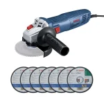 Esmeril angular eléctrico 4,5" 710 W + 7 Discos BOSCH