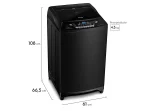 LAVADORA CARGA SUPERIOR FENSA PREMIUM CARE 21 21KG NEGRO - Imagen 4