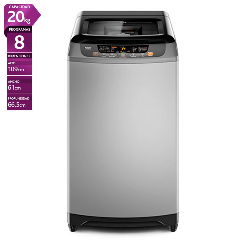 LAVADORA CARGA SUPERIOR MADEMSA 20 SZG 20KG GRIS LAVADORA CARGA SUPERIOR MADEMSA 20 SZG 20KG GRIS - Imagen 1