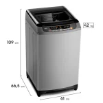 LAVADORA CARGA SUPERIOR MADEMSA 20 SZG 20KG GRIS - Imagen 2