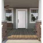 Puerta Acero 80x200cm 6 Paneles Blanco - Imagen 3