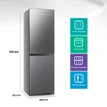 REFRIGERADOR BOTTOM FREEZER HISENSE RD-22DC 165L FRIO DIRECTO ACERO
