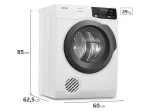 SECADORA DE ROPA POR VENTILACIÓN FENSA PREMUM CARE 9D 9KG BLANCO - Imagen 4