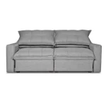 Sofá 2 cuerpos MAGESTIC 203x100x114 cm Gris claro - Imagen 7