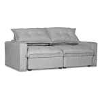 Sofá 2 cuerpos MAGESTIC 203x100x114 cm Gris claro