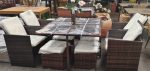 Conjunto de Terraza Premium – Mesa + 4Sillas y 4 taburetes - Imagen 2