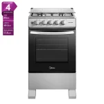 COCINA A GAS MIDEA MFO-MG20TCSSL 4 PLATOS PLATA