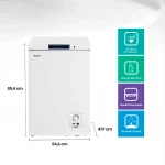 FREEZER HORIZONTAL HISENSE FT125D4AW1 99L DUAL BLANCO - Imagen 4
