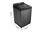 LAVADORA CARGA SUPERIOR HISENSE WT3T2323UT 23KG GRIS - Imagen 2