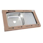 Lavaplatos empotrado 800×435 con rebalse SPLENDID - Imagen 2