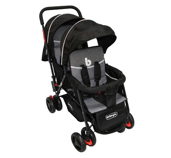 COCHE DUO BEBEGLO PRIX RS-13300 PRIX RS-13300 NE/GRIS