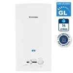 Calefont Gas Licuado 14 Litros Tiro Natural Chispero - Imagen 3