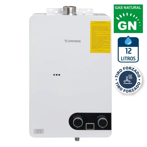 Calefont Gas Natural 12 Litros Tiro Forzado Microturbina