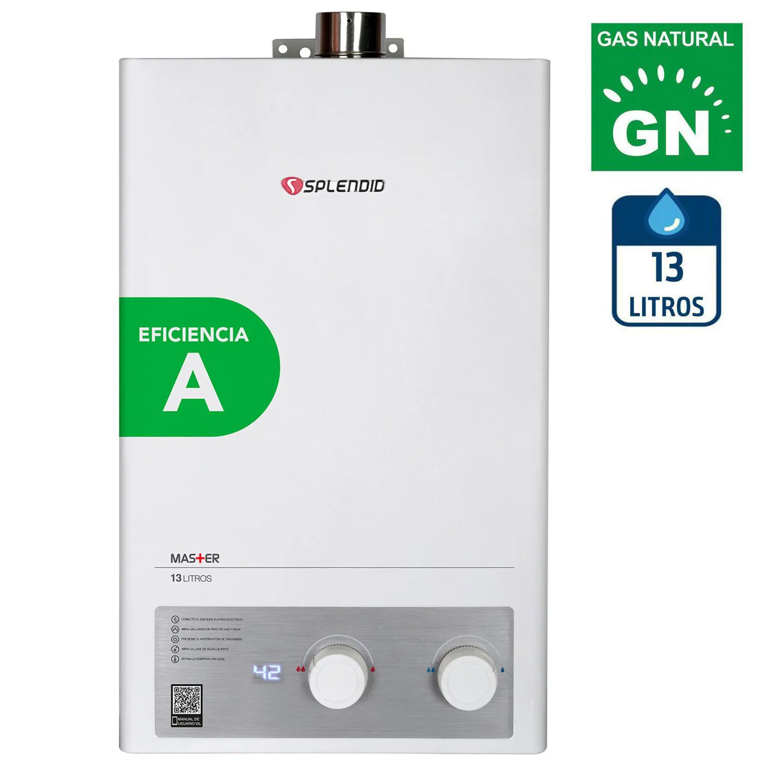Calefont Gas Natural 13 Litros Tiro Forzado Ionizado Calefont Gas Natural 13 Litros Tiro Forzado Ionizado - Imagen 1