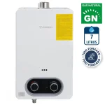 Calefont Gas Natural 7 Litros Tiro Forzado Microturbina