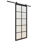 Kit Puerta Corredera Acero 83×204 cm Negro - Imagen 3