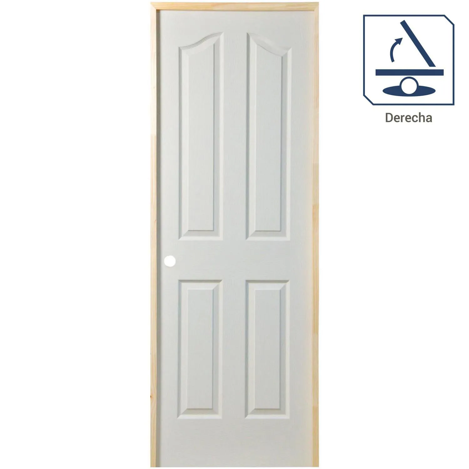 Puerta Lista HDF Kiyen Precolgada Puerta Lista HDF Kiyen Precolgada 70cm_200cm - Imagen 1