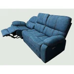 SOFA RECLINABLE ELECTRICO RELAXLINE 3 CUERPOS AZUL CON PUERTO USB - Imagen 2