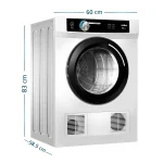 Secadora Eléctrica 10Kg Carga Frontal panel digital Mabe SEM010VBCL0 - Imagen 3
