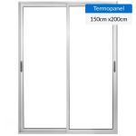 Ventana Aluminio Corredera 150×200 cm Vidrio Termopanel Mate - Imagen 4