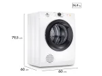 SECADORA DE ROPA POR VENTILACIÓN MADEMSA 9D BZG 9KG BLANCO